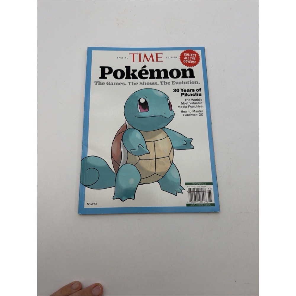 Time Special Edition Magazine October 2026 Pokemon the Games the Shows Squirtle
